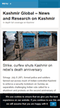 Mobile Screenshot of kashmirglobal.com